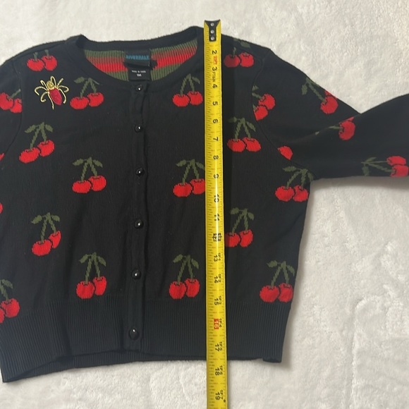 Riverdale Cherry Intarsia Cardigan Sz S - Picture 10 of 15